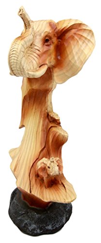 Ebros Gift Ebros Safari Savanna Noble Majestic African Elephant With Calf Family 9.25"H
