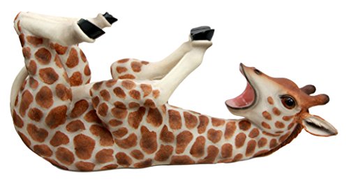 Ebros Gift Ebros Safari Tall Drink Thirsty Long Necked Giraffe Wine Bottle Holder Caddy Figurine Home Kitchen Party Hosting Decor Sculpture Of Savanna Grasslands Wild Animals Giraffes Perfect Housewarming Gift