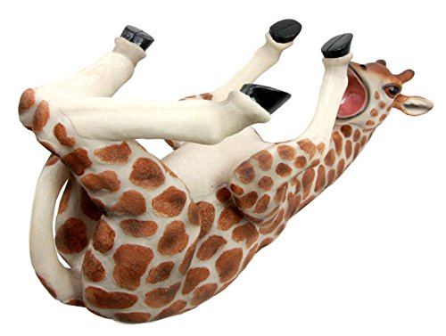 Ebros Gift Ebros Safari Tall Drink Thirsty Long Necked Giraffe Wine Bottle Holder Caddy Figurine Home Kitchen Party Hosting Decor Sculpture Of Savanna Grasslands Wild Animals Giraffes Perfect Housewarming Gift