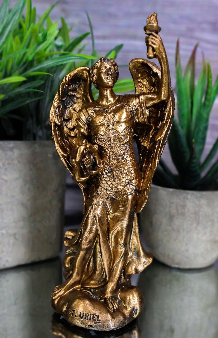ebros gift Ebros Saint Uriel Archangel Patron of Confirmation Ecology Wisdom Repentance 5"H