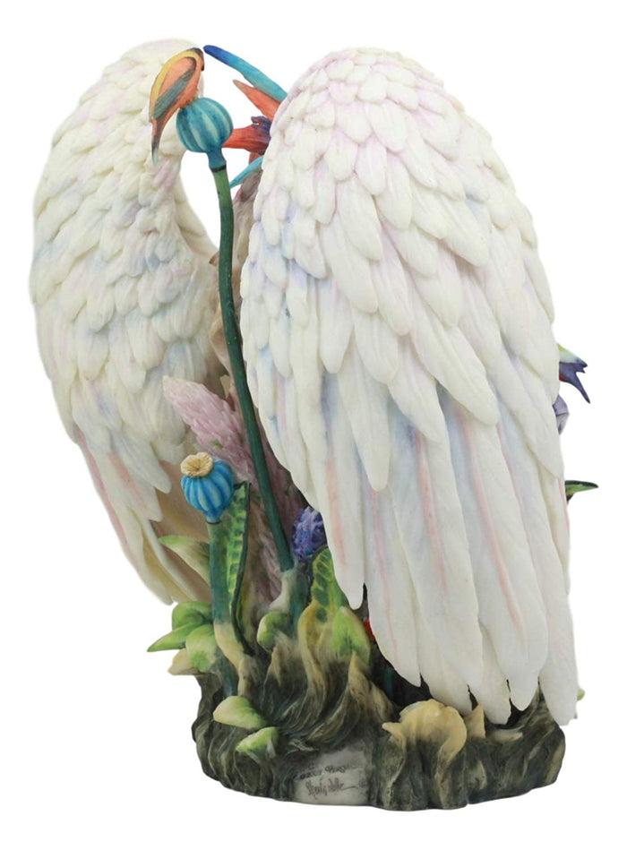 Ebros Gift Ebros Sanctuary Sheila Wolk Angel Statue 8.5"Tall Angelic Beauty In Wildlife Nature Figurine