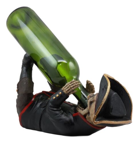 Ebros Gift Ebros Scallywag Swiller Captain Sparrow Pirate Skeleton Wine Holder Statue 11"L