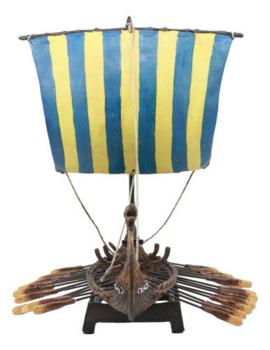 Ebros Gift Ebros Scandinavian Viking Middle Ages War Ship Battle Longship Prototype Sculpture