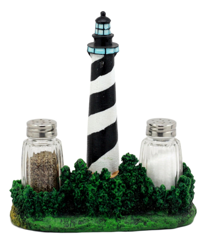 Ebros Gift Ebros Scenic Cape Hatteras Lighthouse Salt And Pepper Shakers Holder 8"H