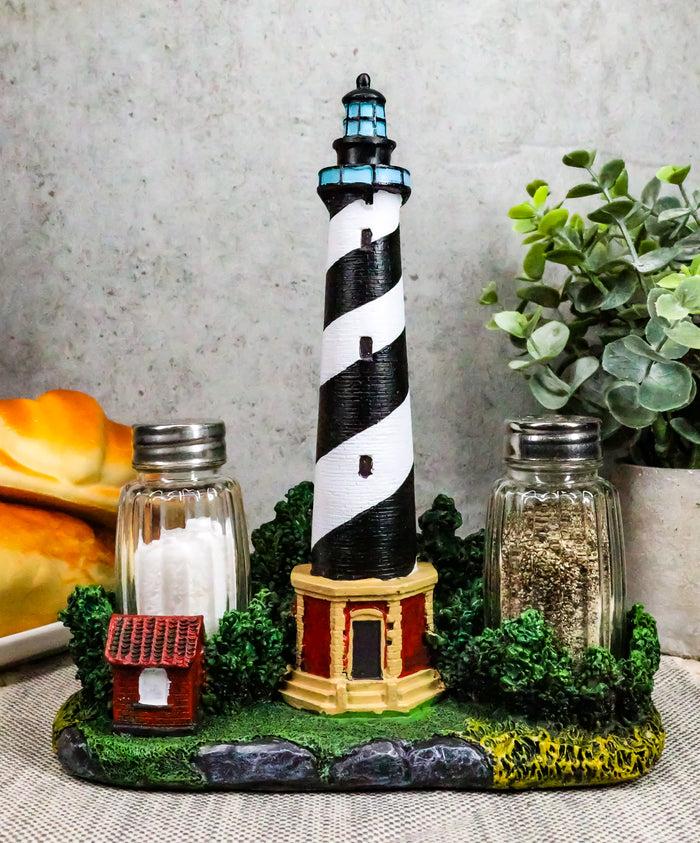 ebros gift Ebros Scenic Cape Hatteras Lighthouse Salt And Pepper Shakers Holder 8"H