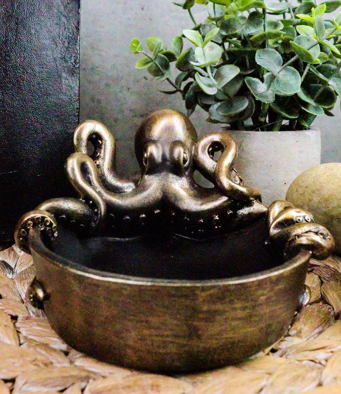 ebros gift Ebros Sea Monster Kraken Giant Octopus Ashtray Figurine 5.5"W Nautical Ocean