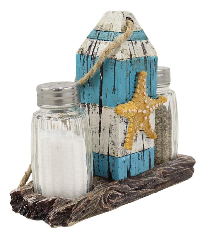 Ebros Gift Ebros Sea Star Shell Starfish On Blue Getty Post Salt And Pepper Shakers Set