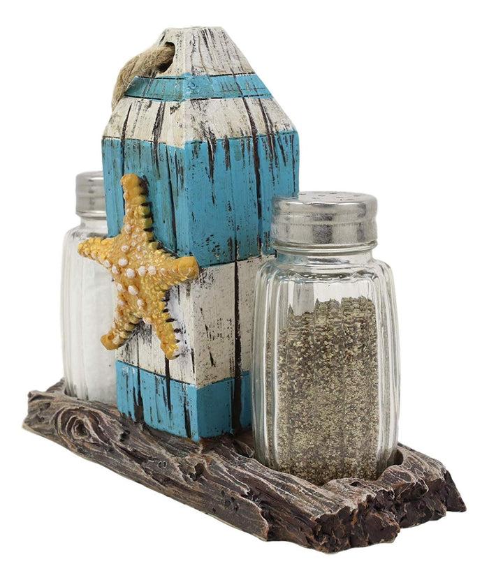 Ebros Gift Ebros Sea Star Shell Starfish On Blue Getty Post Salt And Pepper Shakers Set