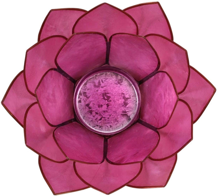 Ebros Gift Ebros Seashells Lotus Flower Votive Tea Light Candle Holder (Set Of 3)