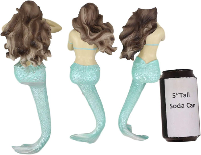 Ebros Gift Ebros See Hear Speak No Evil Mermaid Sirens Shelf Sitter Figurines 9.25" Tall