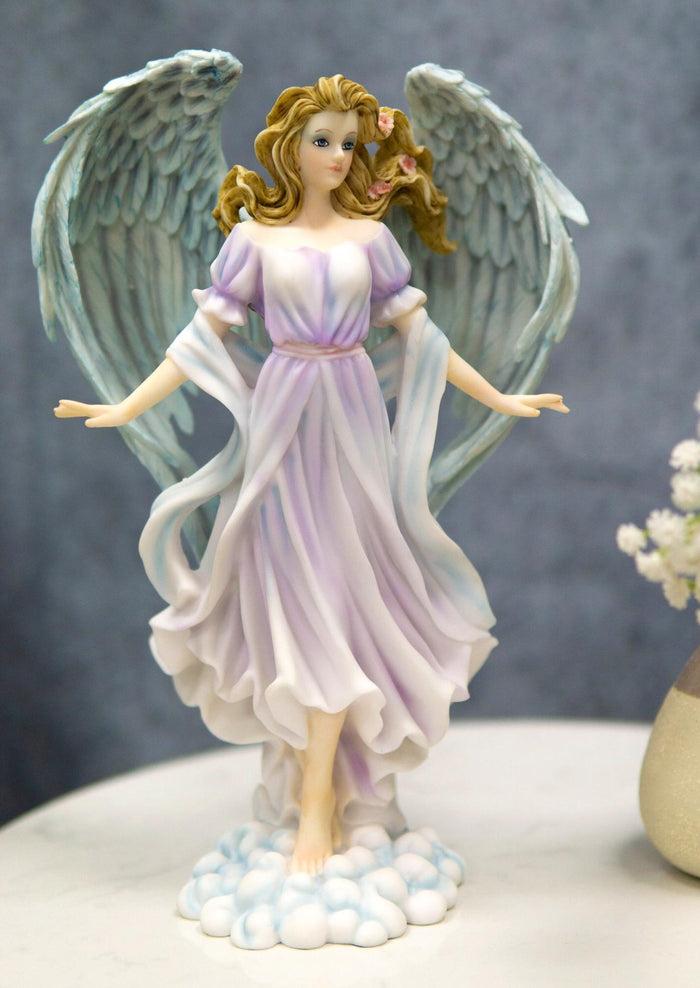 ebros gift Ebros Seraphim Lavender Cherubim Heaven Glory Angel Decorative Statue 11.75"H