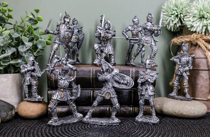 ebros gift Ebros Set of 12 Medieval Knights w/ Swords Crossbow Halberds & Shield Figurines