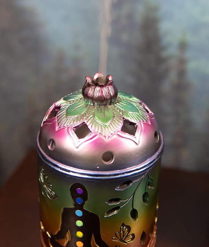 Ebros Gift Ebros Seven Charkra Aroma Diffuser With Light Home Decor Statue Figurine