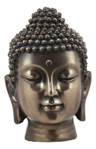 Ebros Gift Ebros Shakyamuni Buddha Gautama Ushnisha Head Statue 6.5" Tall (Bronze Patina)
