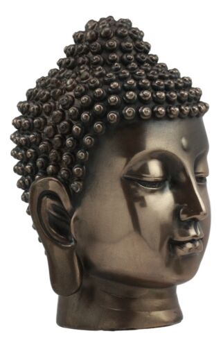 Ebros Gift Ebros Shakyamuni Buddha Gautama Ushnisha Head Statue 6.5" Tall (Bronze Patina)