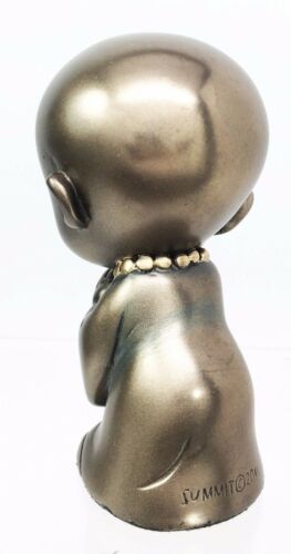 Ebros Gift Ebros Shaolin Kungfu Master Prodige Child Monk Meditating Small Figurine Buddha