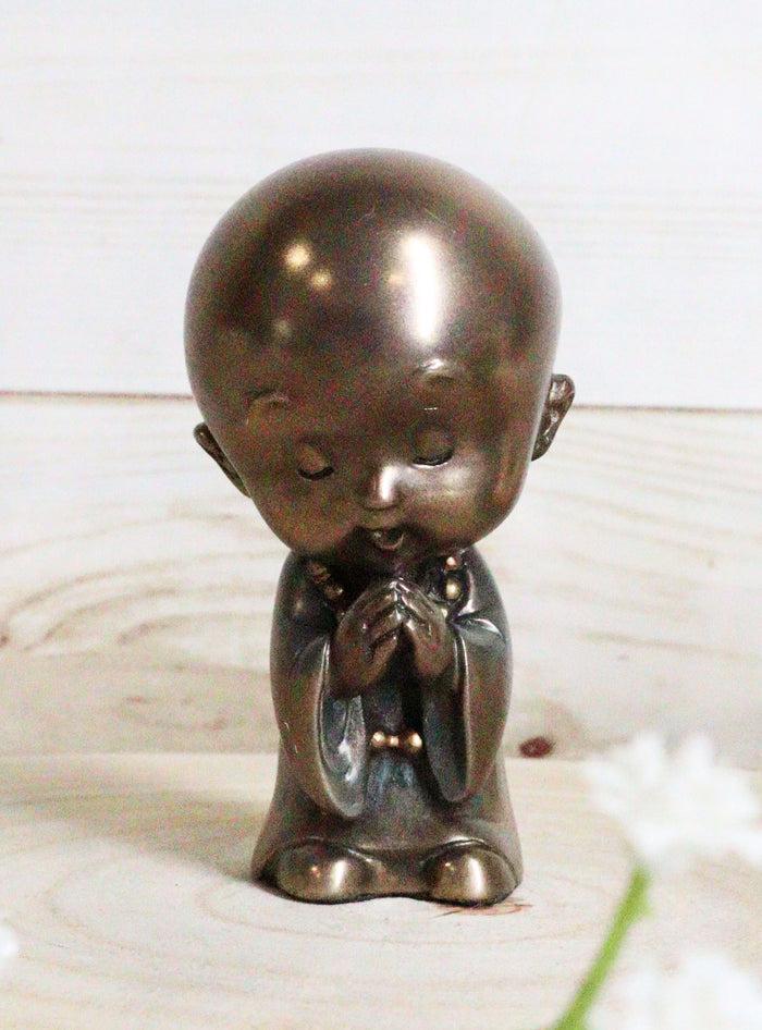 ebros gift Ebros Shaolin Kungfu Master Prodige Child Monk Meditating Small Figurine Buddha