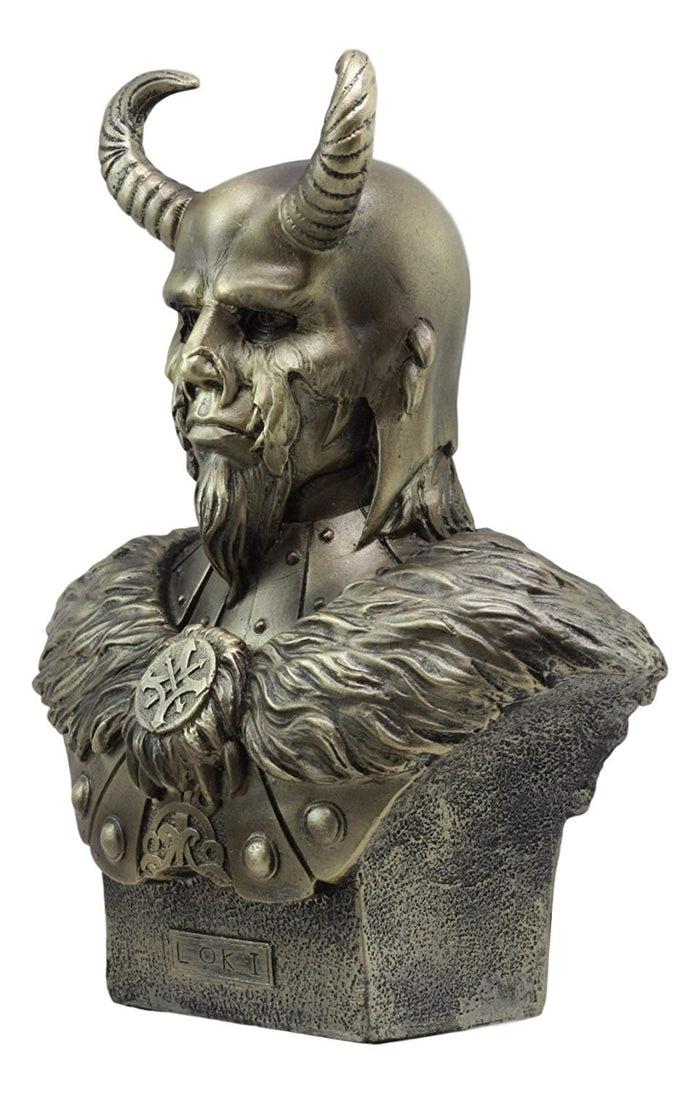 Ebros Gift Ebros Shapeshifter Half God And Half Jotunn Loki Bust Statue 10.25"H Norse Viking