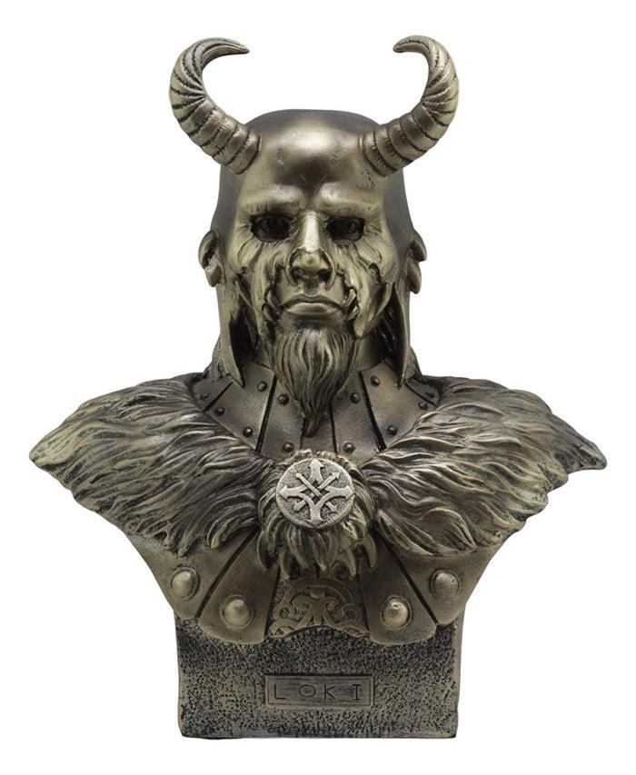 ebros gift Ebros Shapeshifter Half God And Half Jotunn Loki Bust Statue 10.25"H Norse Viking