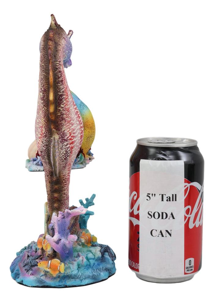 Ebros Gift Ebros Sheila Wolk Ocean Mer Birth Baby Merboy Rainbow Seahorse Delivery Statue 9.25" Tall Mythical Fantasy Siren Mermaid Mermaids Merboys Seahorses Nautical Themed Decor Figurine
