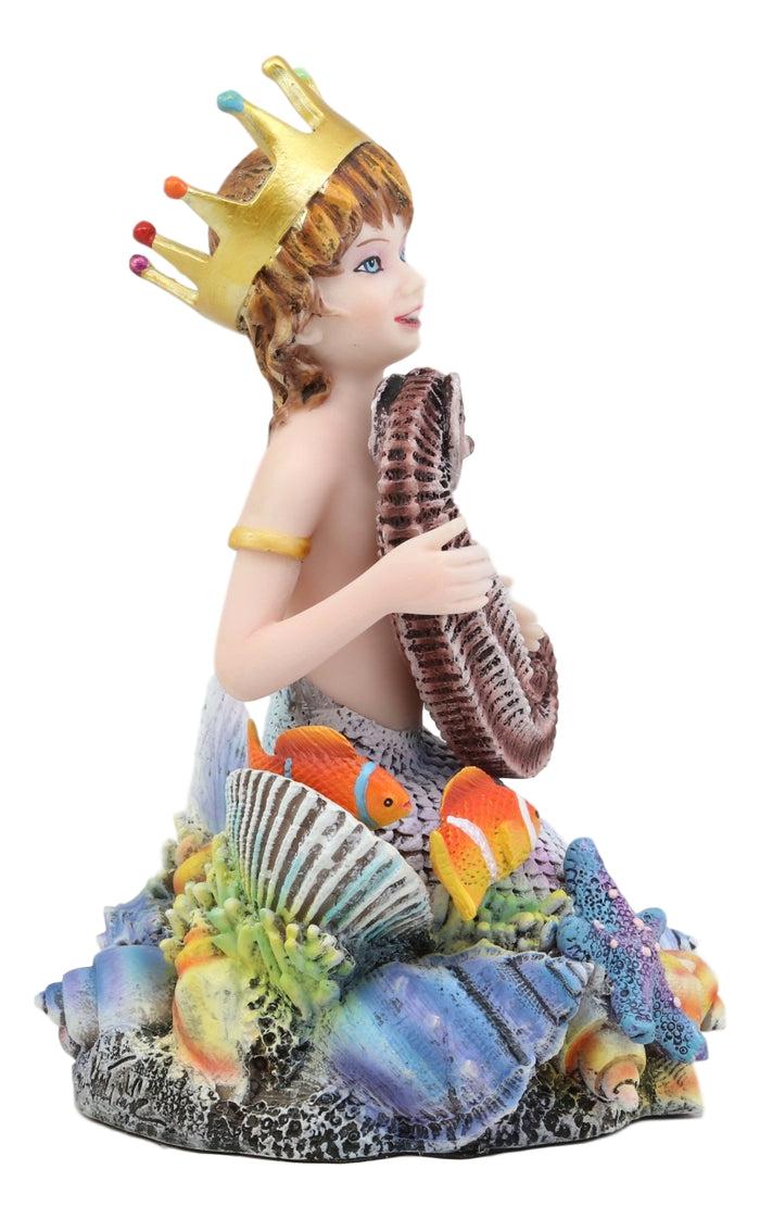 Ebros Gift Ebros Sheila Wolk Ocean Treasure Chest Merboy With Seahorse Starfish Clownfish 7"H