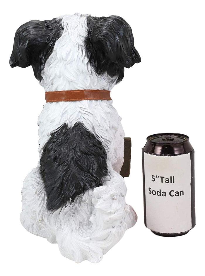 Ebros Gift Ebros Shih Tzu Dog Statue With Jingle Collar Welcome Greeting Sign 11.25"Tall