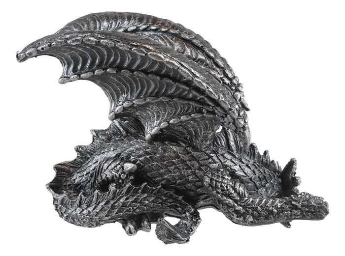 Ebros Gift Ebros Silent Assasin Gothic Crouching Dragon With Open Wings Shelf Sitter Statue