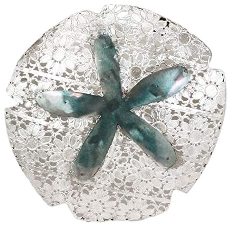 Ebros Gift Ebros Silver Sand Dollar 3 Piece Large To Small Size Aluminum Metal Wall Decor