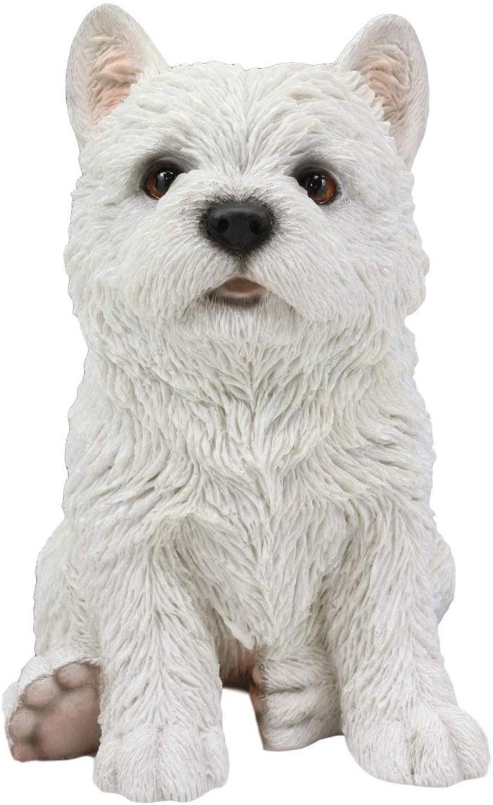 Ebros Gift Ebros Sitting West Highland Terrier White Westie Puppy Dog Statue 6.75"High