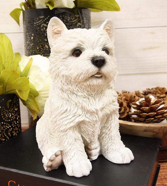 ebros gift Ebros Sitting West Highland Terrier White Westie Puppy Dog Statue 6.75"High