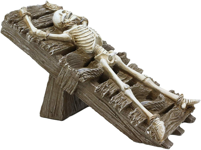 Ebros Gift Ebros Skeleton Oracle Trio Candle Holder Figurine 12.5"L Ossuary Home Decor
