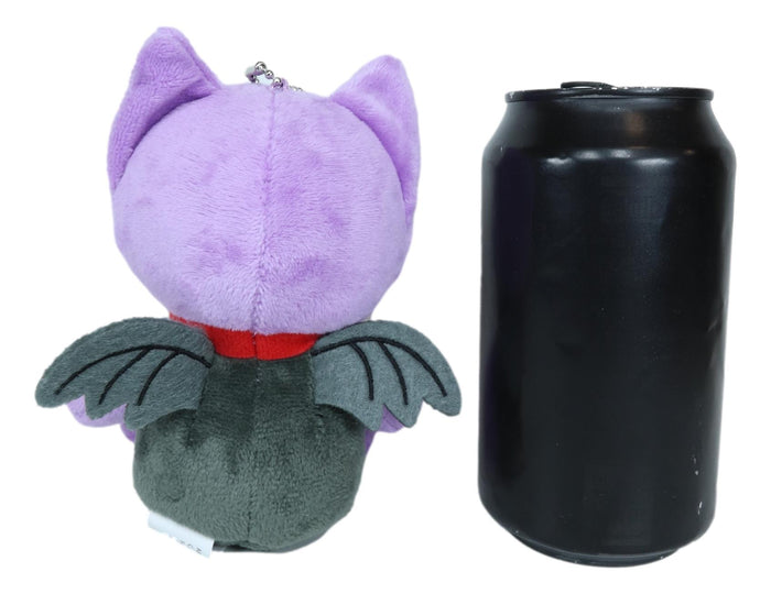 Ebros Gift Ebros SM Furry Bones Purple Flappy The Bat W/ Red Tie Voodoo Skeleton Plush Toy