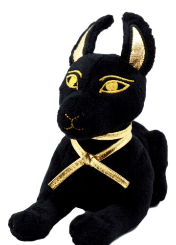 Ebros Gift Ebros Small Black & Gold Egyptian God Of Afterlife Anubis Dog Plush Toy Soft