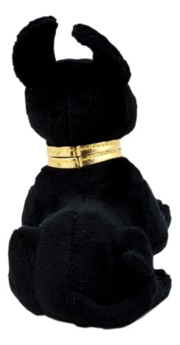 Ebros Gift Ebros Small Black & Gold Egyptian God Of Afterlife Anubis Dog Plush Toy Soft