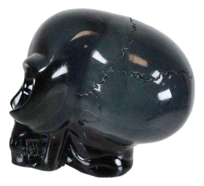 Ebros Gift Ebros Small Black Translucent Extraterrestrial ET Alien Skull Figurine Collectible