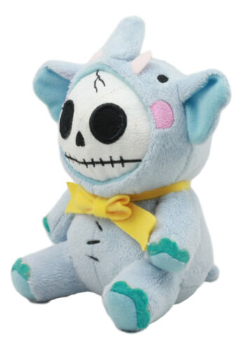 Ebros Gift Ebros Small Furry Bones Elefun Skeleton Elephant With Yellow Bow Tie Plush Toy Doll