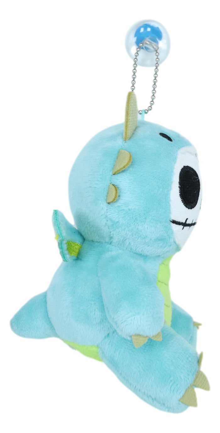 Ebros Gift Ebros Small Furry Bones Skeleton Teal Scorchie Wyrmling Dragon Plush Toy 5"H
