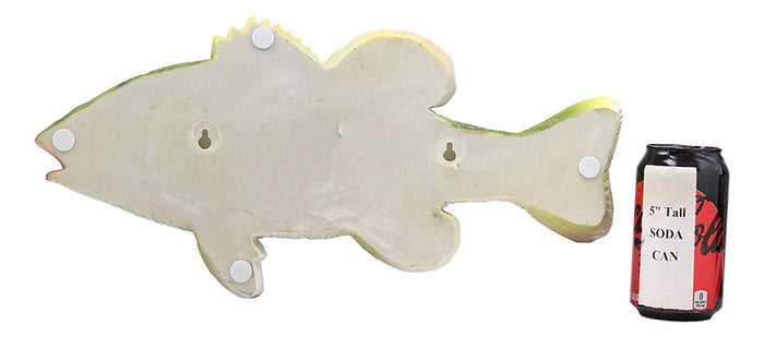 Ebros Gift Ebros Southwest Nautical Gone Fishing Sea Bass Fish Hanging Wall Plaque 16.75"L
