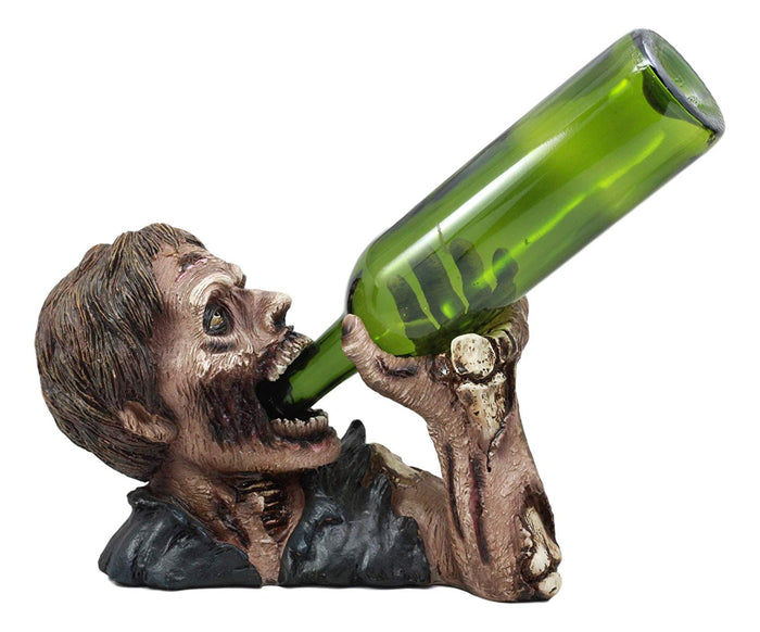 Ebros Gift Ebros Spooky Walking Undead Zombie Drinking Wine Bottle Holder