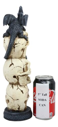 Ebros Gift Ebros Stacked Skulls With Bellowing Totem Dragon Backflow Incense Burner Statue