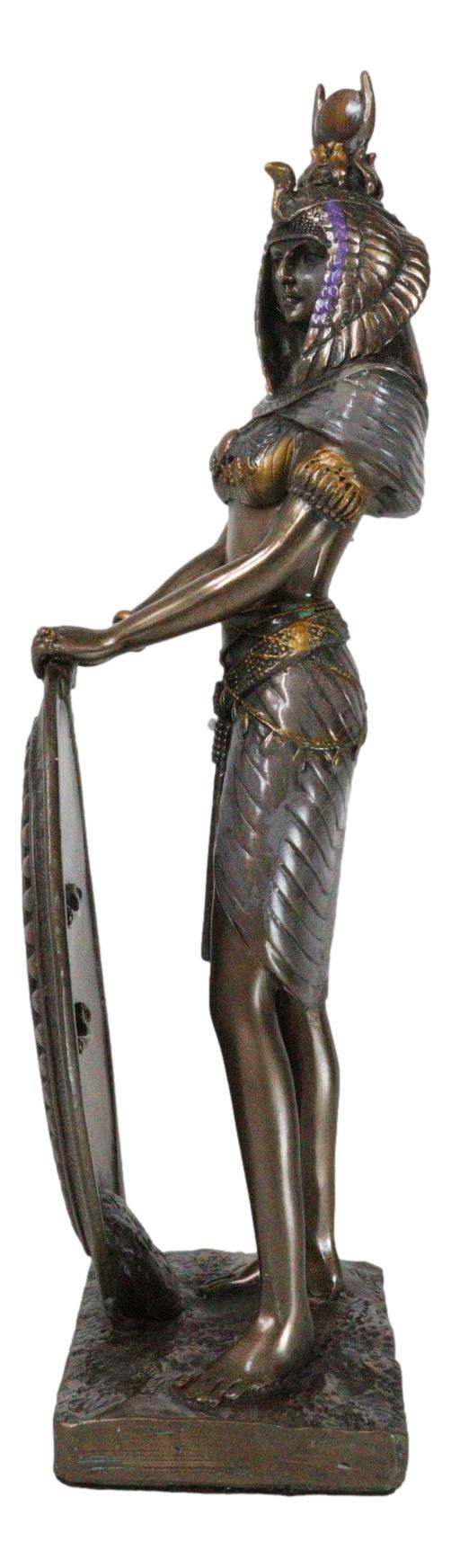 Ebros Gift Ebros Standing Isis Statue Egyptian Goddess Bronze Finish Figurine