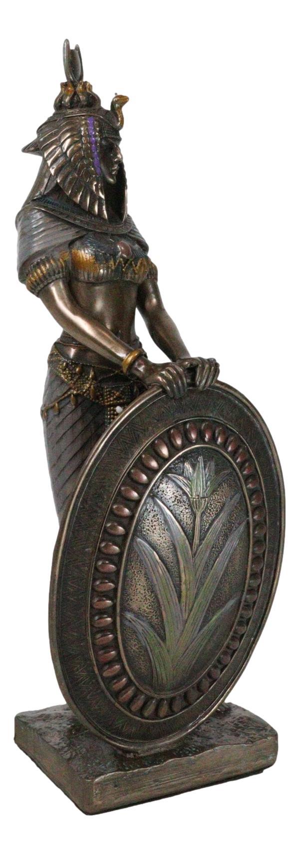 Ebros Gift Ebros Standing Isis Statue Egyptian Goddess Bronze Finish Figurine