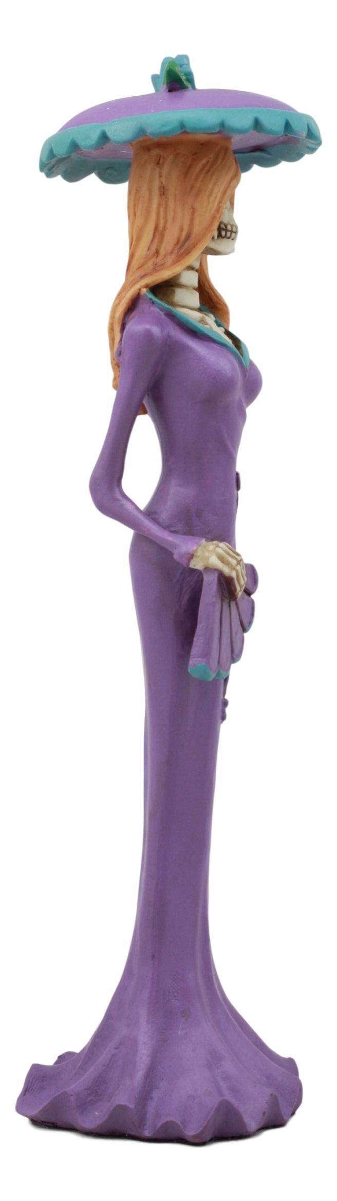Ebros Gift Ebros Steampunk Aristocrat Lady In Purple Skeleton Statue Day Of The Dead Baroness
