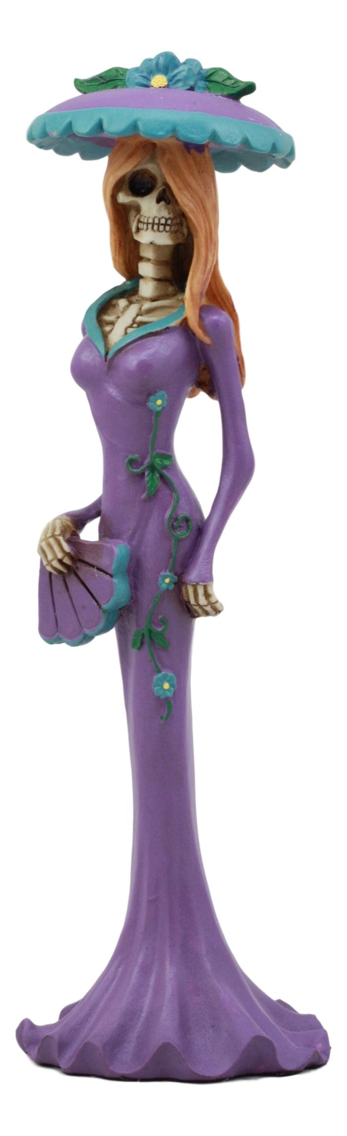 Ebros Gift Ebros Steampunk Aristocrat Lady In Purple Skeleton Statue Day Of The Dead Baroness