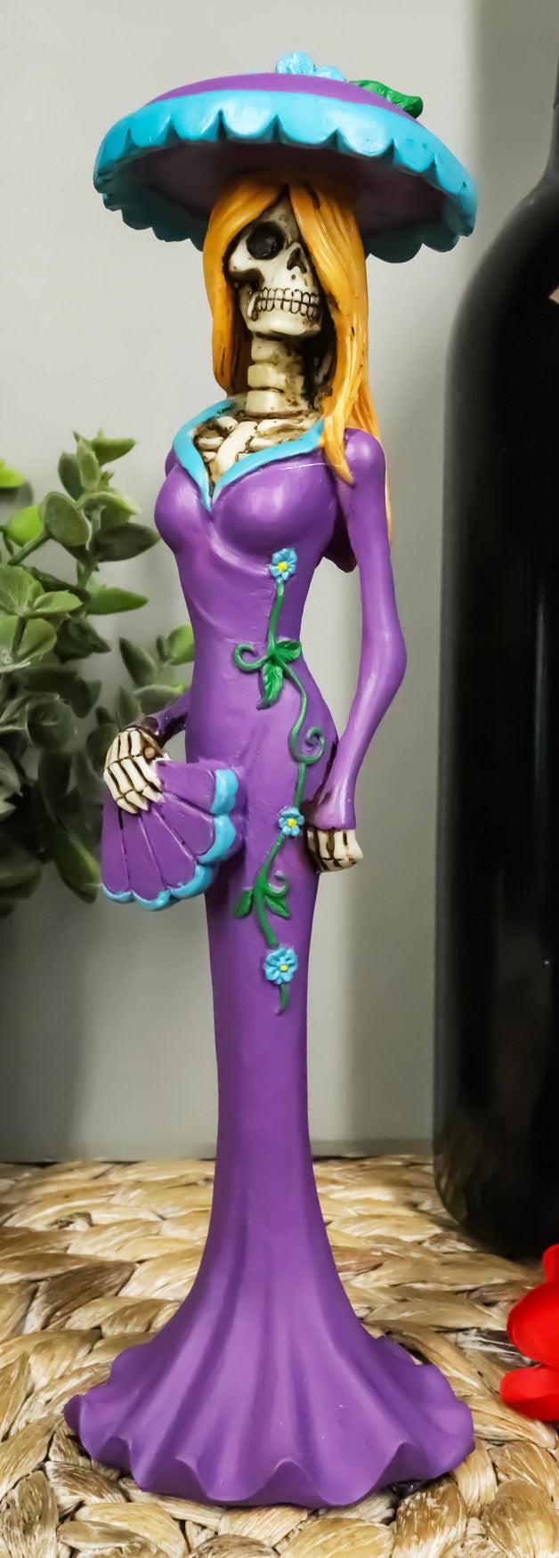 ebros gift Ebros Steampunk Aristocrat Lady In Purple Skeleton Statue Day Of The Dead Baroness