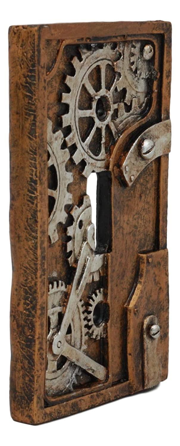 Ebros Gift Ebros Steampunk Clockwork Gearwork Design Wall Light Switch Plate Set Of 4