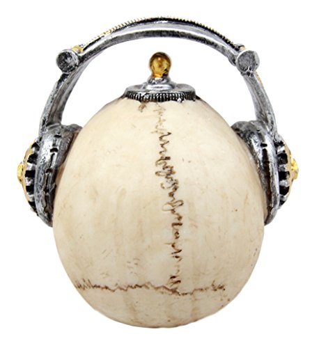 Ebros Gift Ebros Steampunk Cyborg R&B Funk Music Fanatic With Headphone 5.75"L Figurine