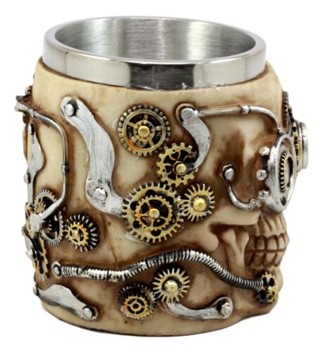 Ebros Gift Ebros Steampunk Detective Skull Coffee Mug Beer Stein Tankard Drink Cup 14oz