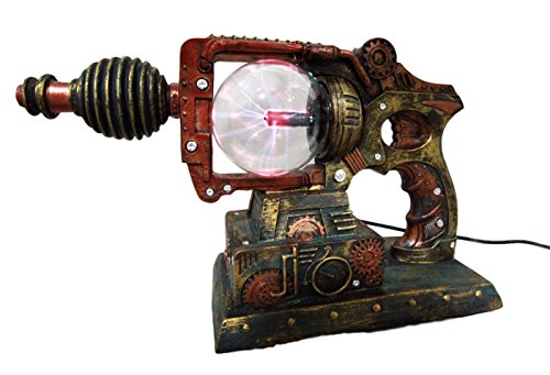 Ebros Gift Ebros Steampunk Electric Laser Static Storm Ball Ionizer Gun Accent Lamp 12" L