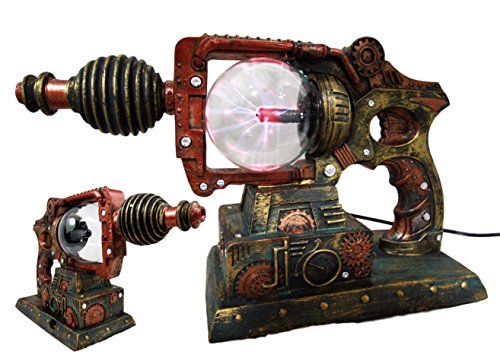 ebros gift Ebros Steampunk Electric Laser Static Storm Ball Ionizer Gun Accent Lamp 12" L